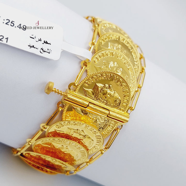 21K Gold Lirat Bracelet by Saeed Jewelry - Image 3