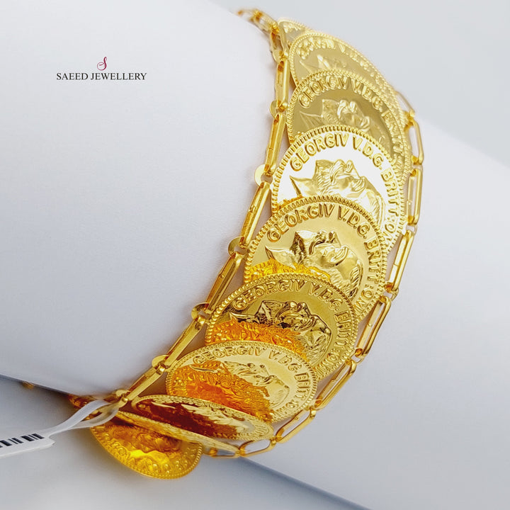 21K Gold Lirat Bracelet by Saeed Jewelry - Image 1