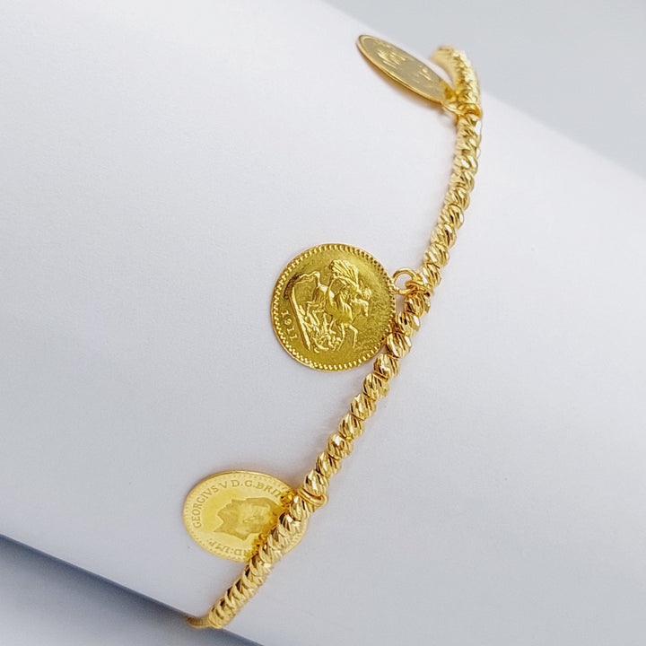 21K Gold Lirat Bracelet by Saeed Jewelry - Image 3