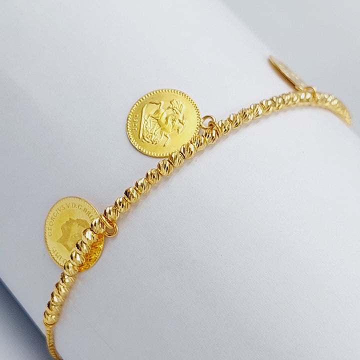 21K Gold Lirat Bracelet by Saeed Jewelry - Image 1