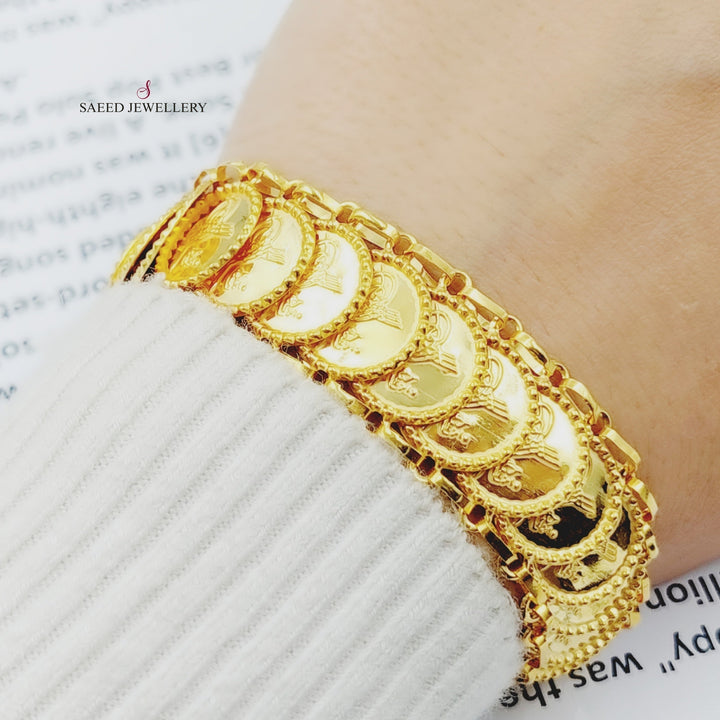 21K Gold Lirat Rashadi Bracelet by Saeed Jewelry - Image 5