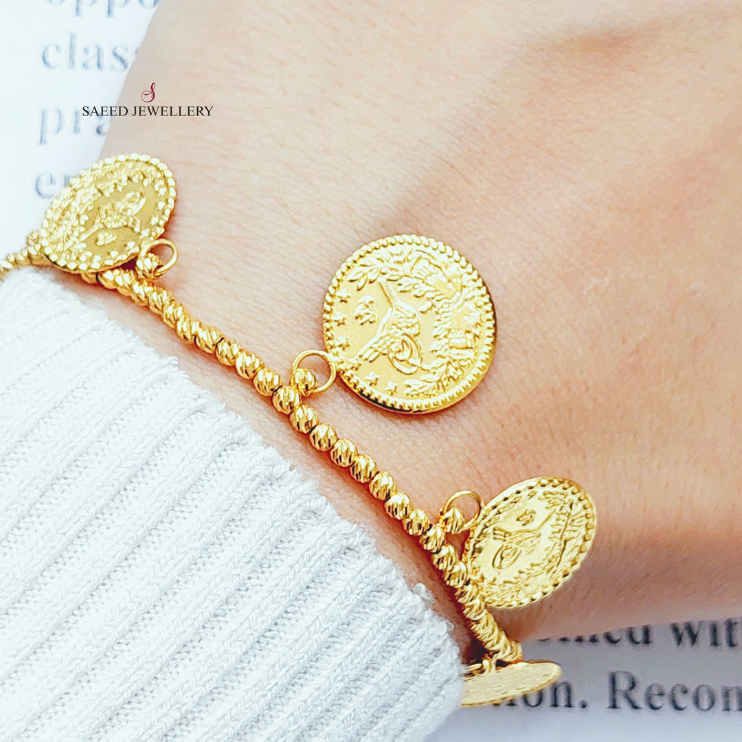 21K Gold Lirat Rashadi Bracelet by Saeed Jewelry - Image 5