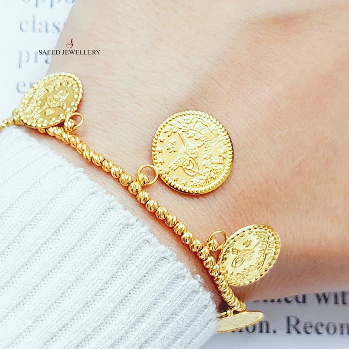 21K Gold Lirat Rashadi Bracelet by Saeed Jewelry - Image 5