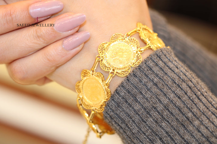 21K Gold Lirat Rashadi Bracelet by Saeed Jewelry - Image 8