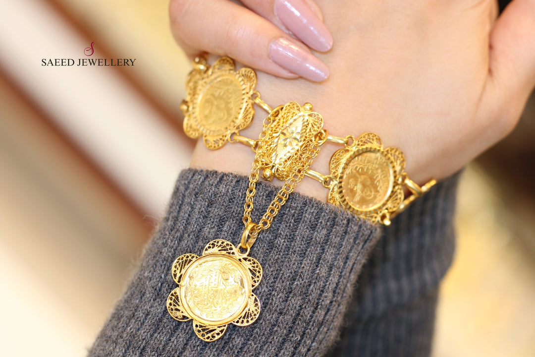 21K Gold Lirat Rashadi Bracelet by Saeed Jewelry - Image 1