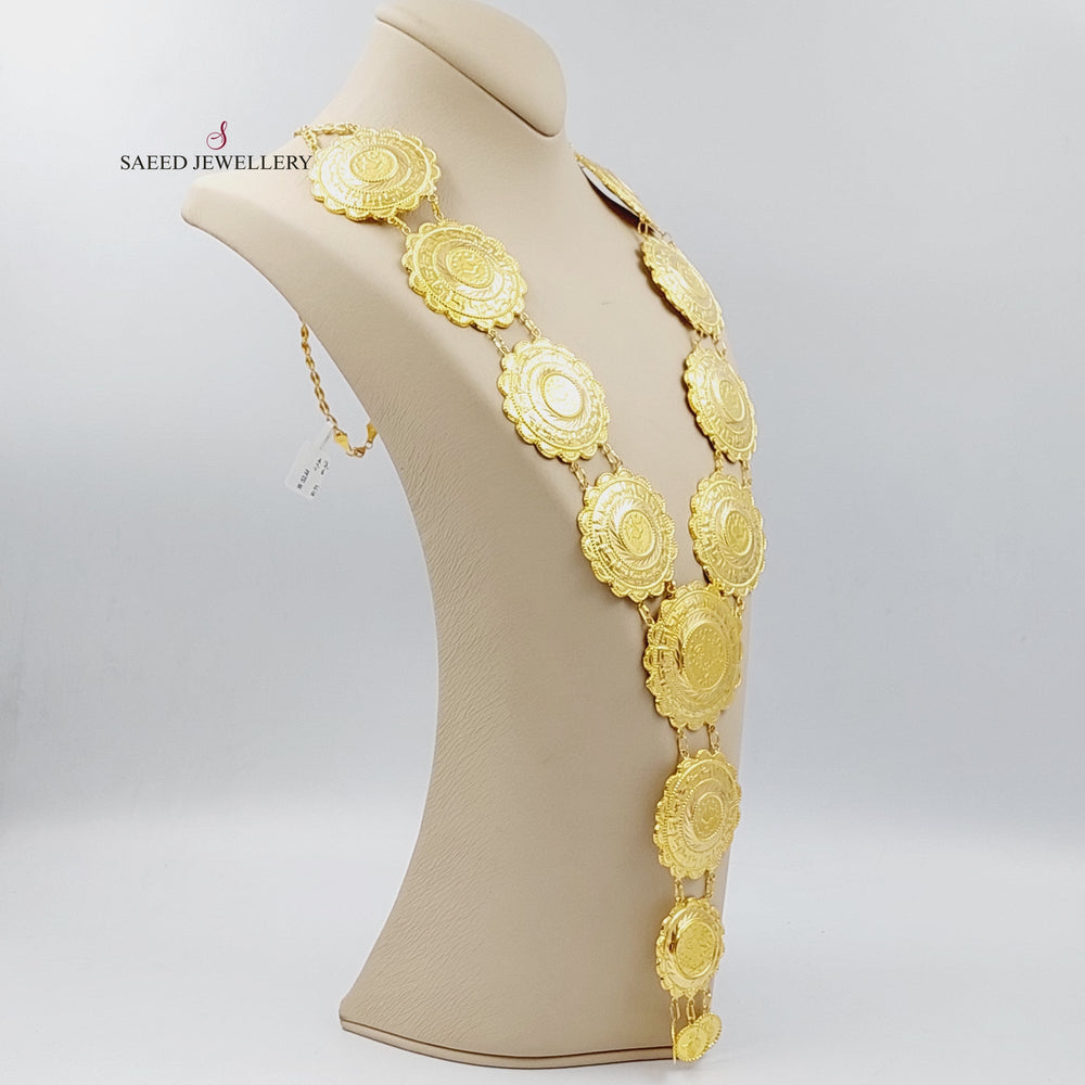 21K Gold Lirat Rashadi Necklace by Saeed Jewelry - Image 2