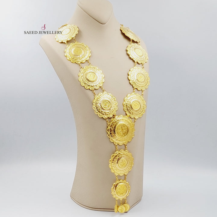 21K Gold Lirat Rashadi Necklace by Saeed Jewelry - Image 3