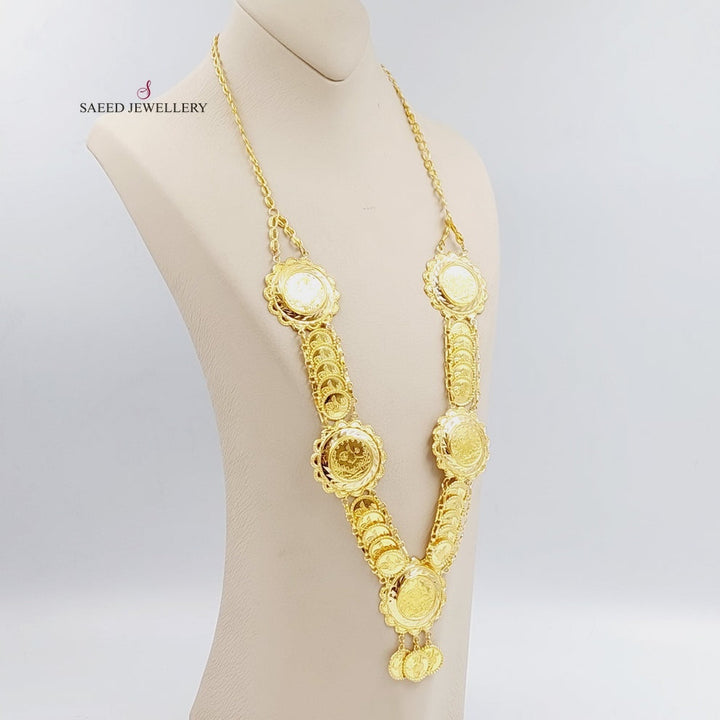 21K Gold Lirat Rashadi Necklace by Saeed Jewelry - Image 3