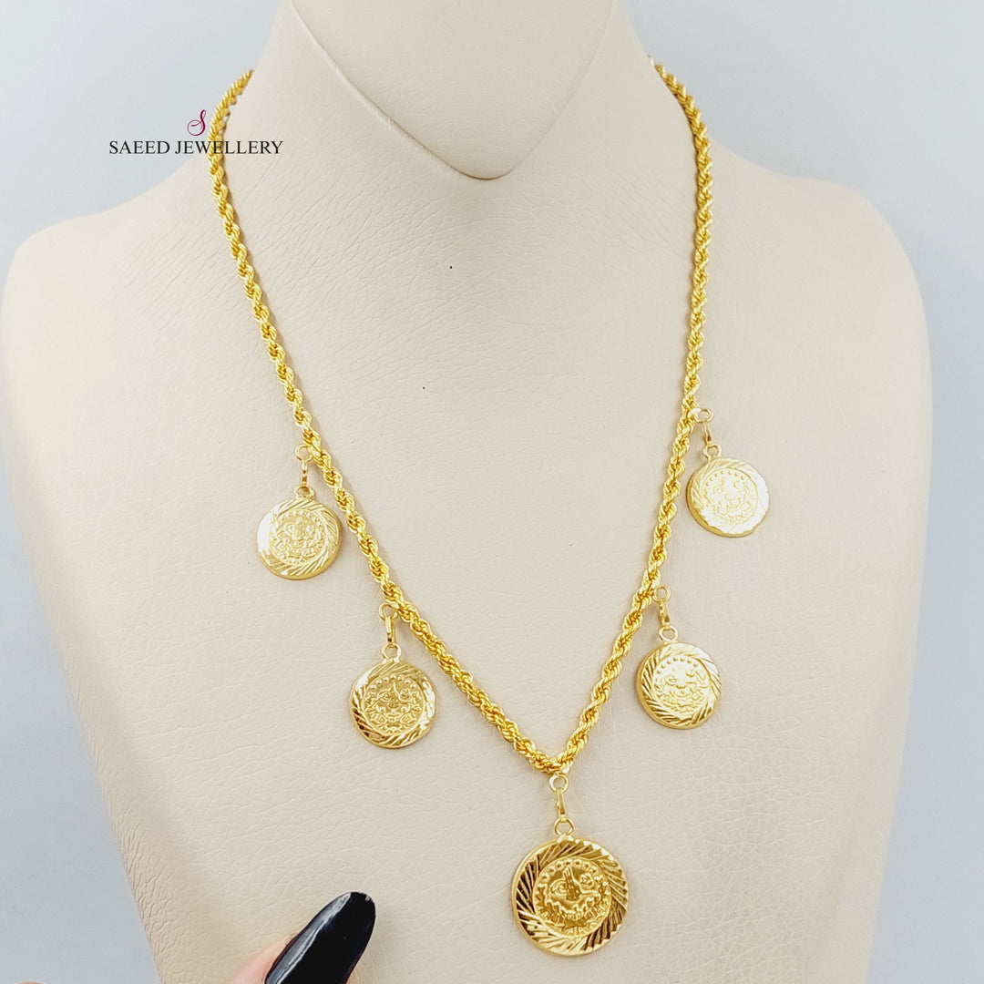 21K Gold Lirat Rashadi Necklace by Saeed Jewelry - Image 1