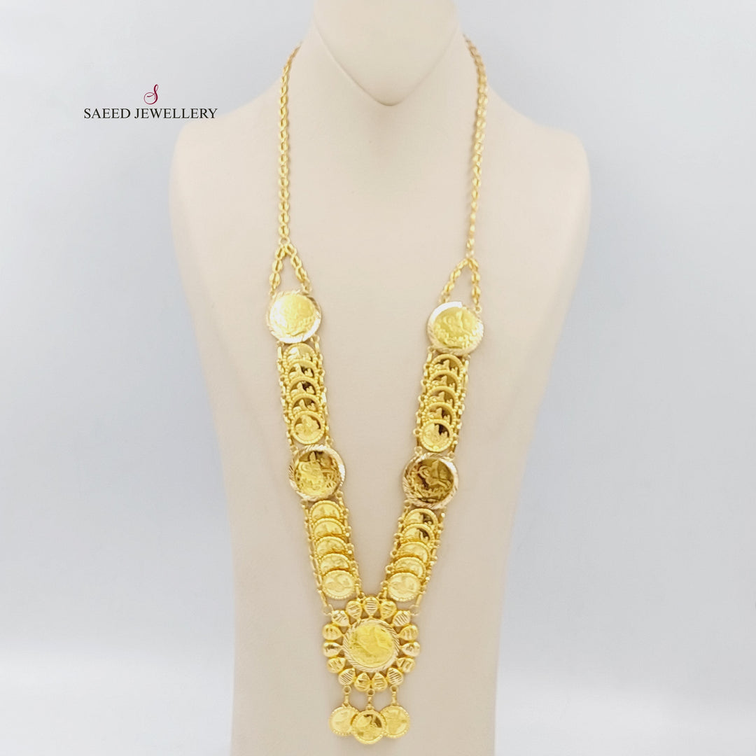 21K Gold Lirat Rashadi Necklace by Saeed Jewelry - Image 3