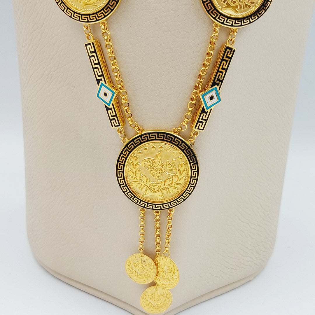 21K Gold Lirat Rashadi Necklace by Saeed Jewelry - Image 3