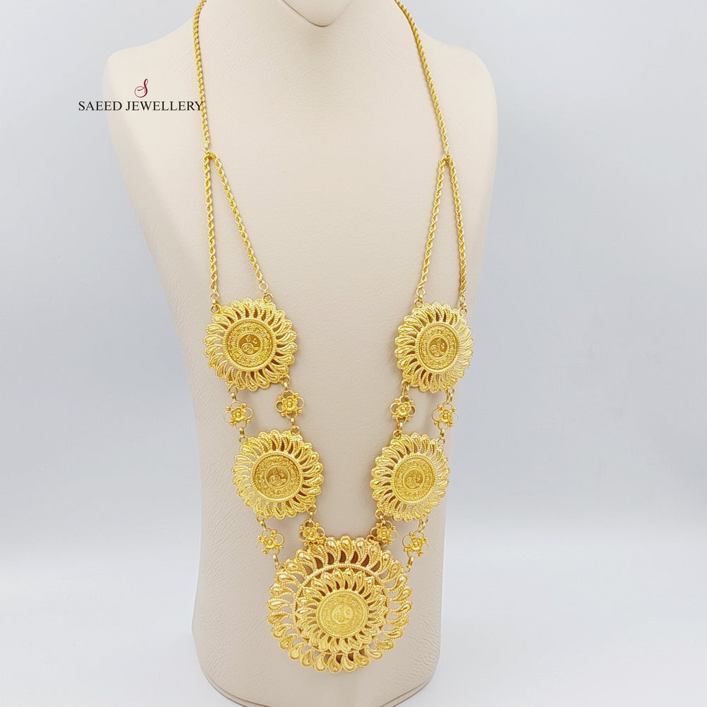 21K Gold Lirat Rashadi Necklace by Saeed Jewelry - Image 2