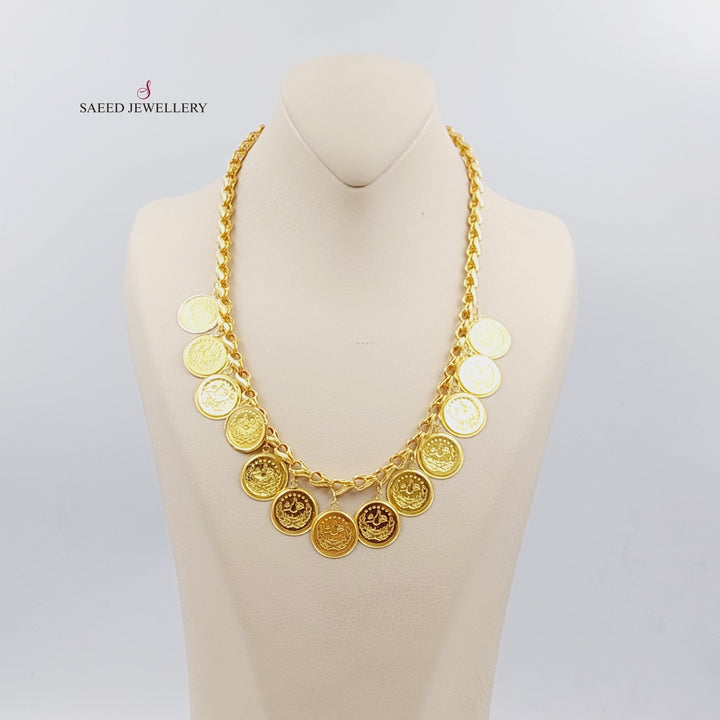 21K Gold Lirat Rashadi Necklace by Saeed Jewelry - Image 3