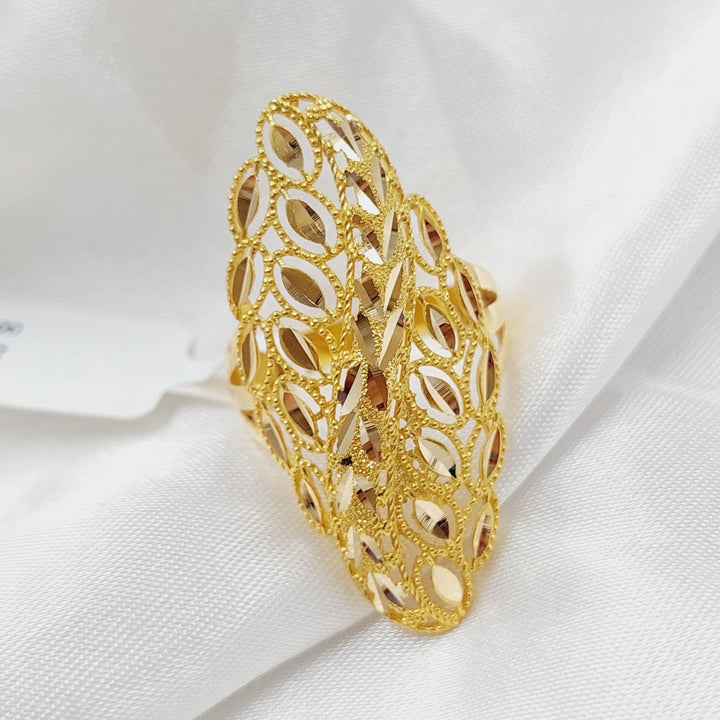 21K Gold Long Spike Ring by Saeed Jewelry - Image 4