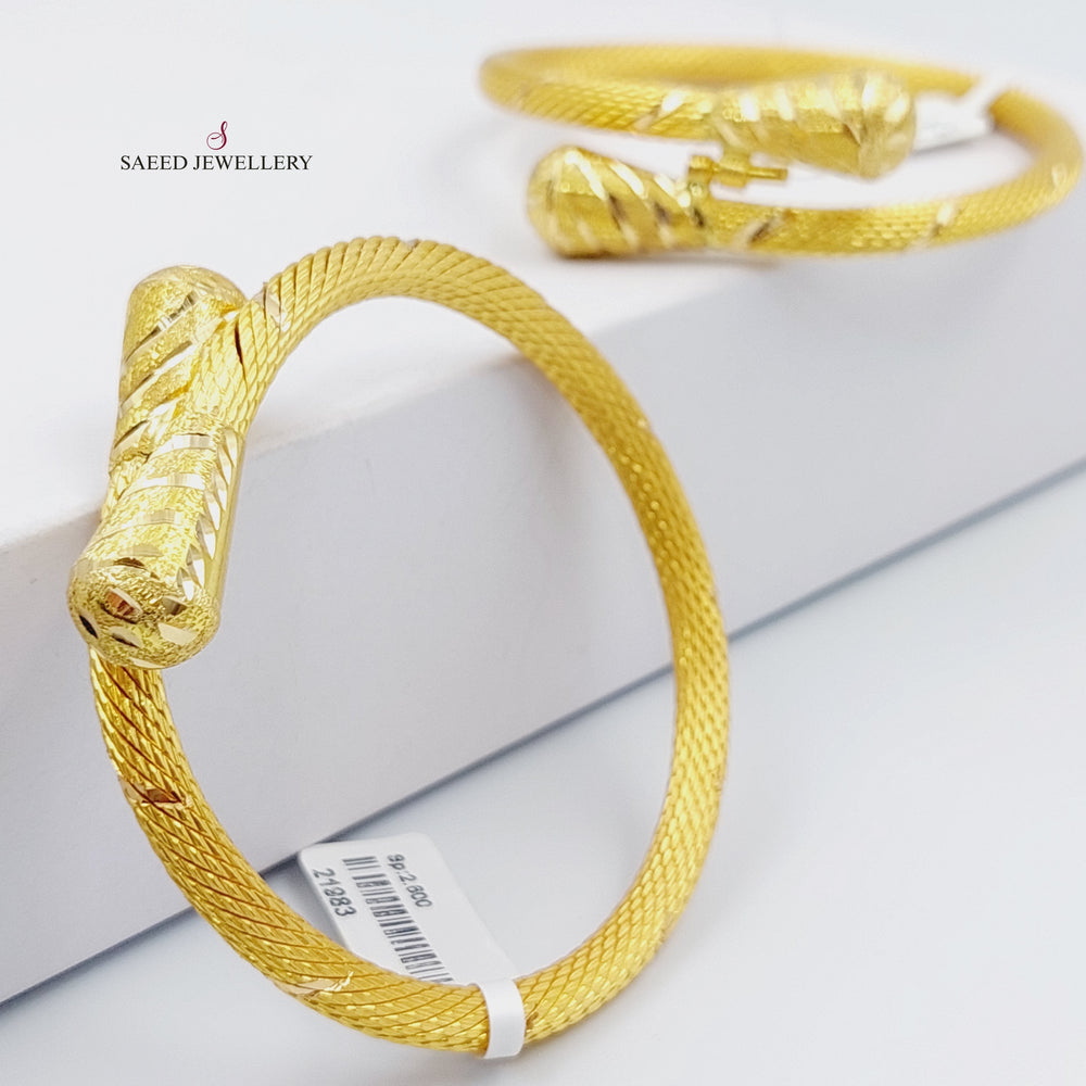 21K Gold Luxury Bracelet by Saeed Jewelry - Image 2