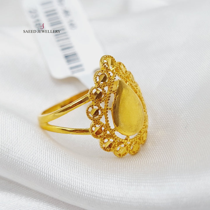 21K Gold Malaysian Ring by Saeed Jewelry - Image 3