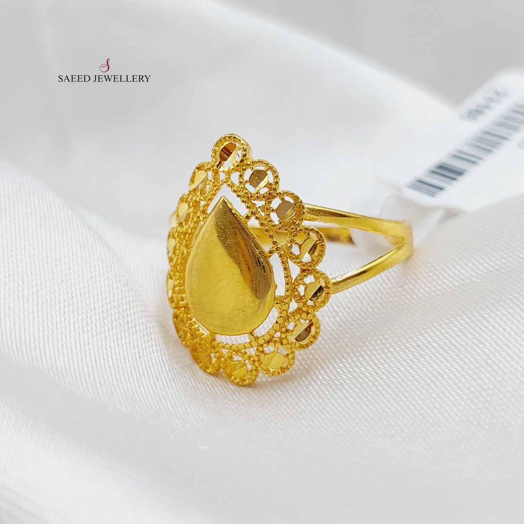 21K Gold Malaysian Ring by Saeed Jewelry - Image 1