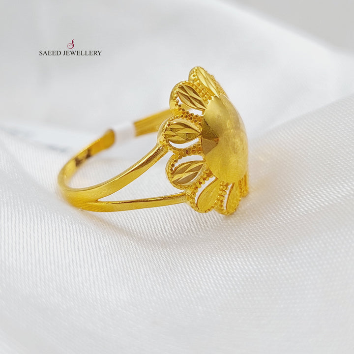 21K Gold Malaysian Ring by Saeed Jewelry - Image 3