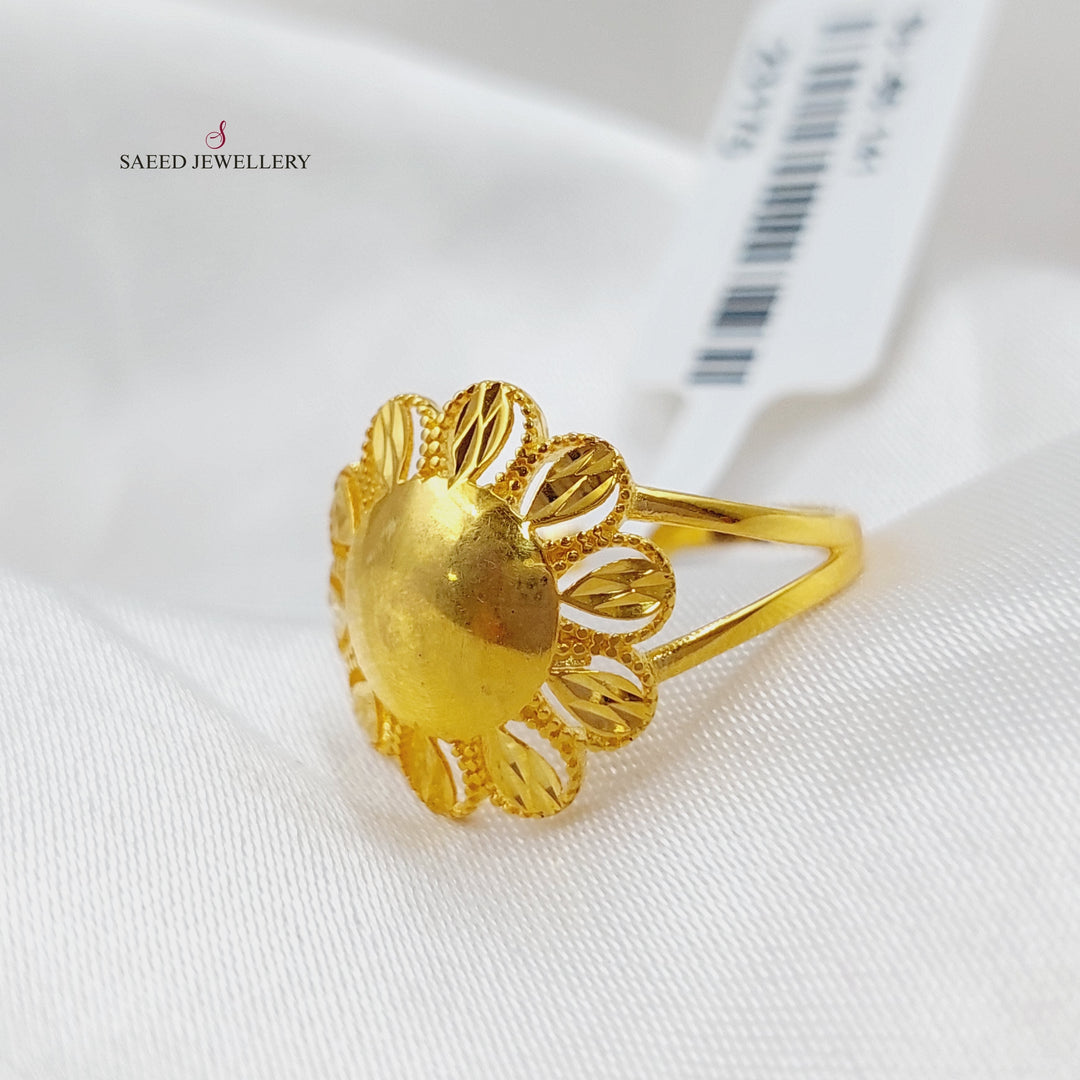 21K Gold Malaysian Ring by Saeed Jewelry - Image 4