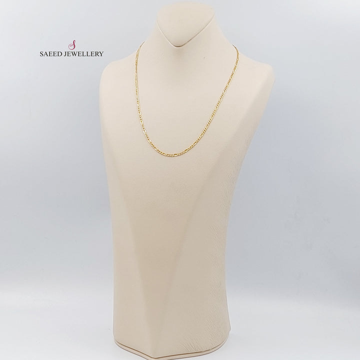 21K Gold Medium Thickness 50cm Chain by Saeed Jewelry - Image 2