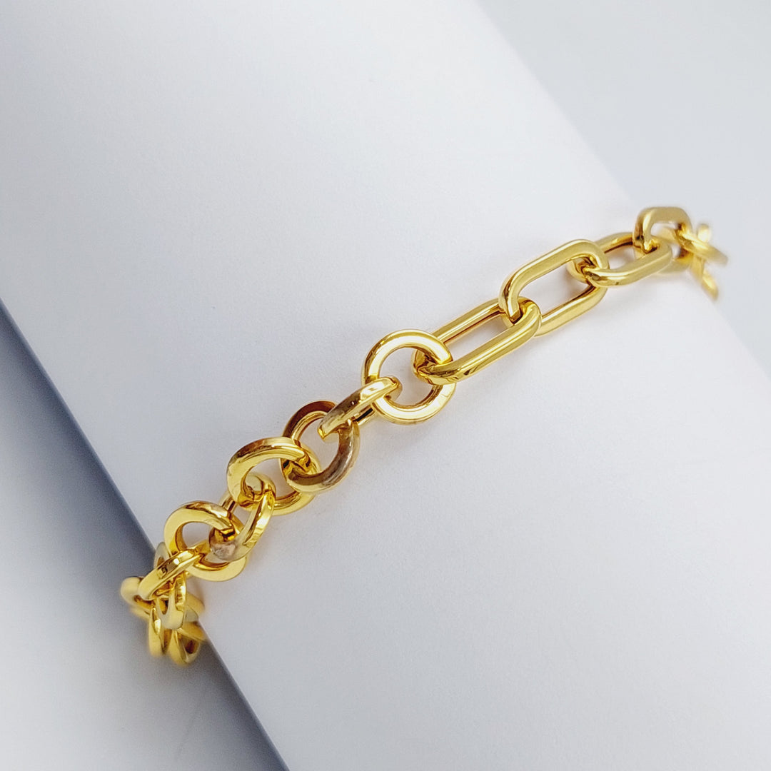 21K Gold Mix Bracelet by Saeed Jewelry - Image 1