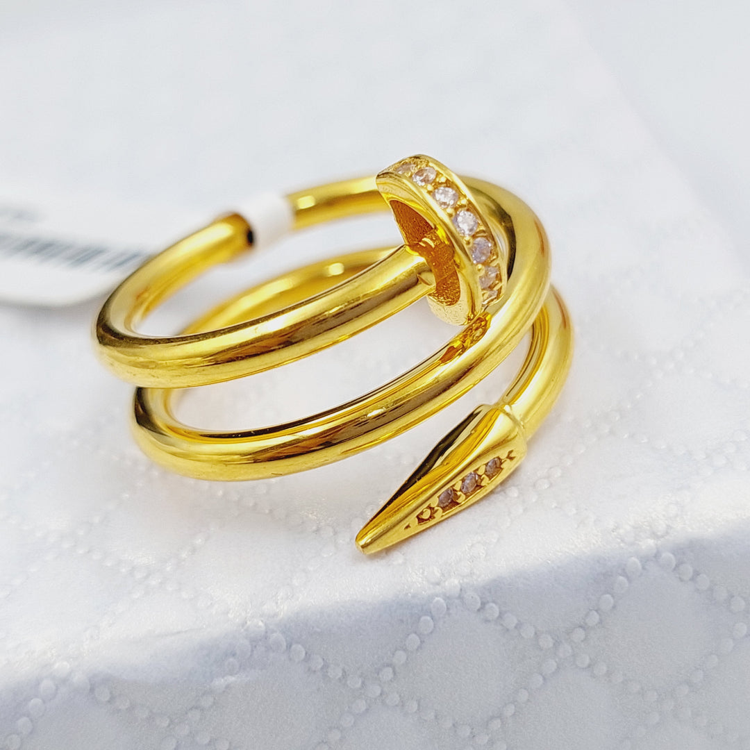 21K Gold Nail Ring by Saeed Jewelry - Image 1