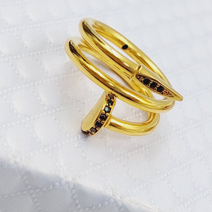 21K Gold Nail Ring by Saeed Jewelry - Image 6