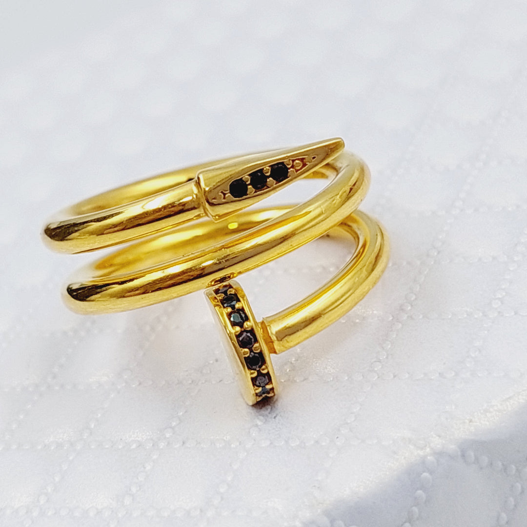 21K Gold Nail Ring by Saeed Jewelry - Image 4