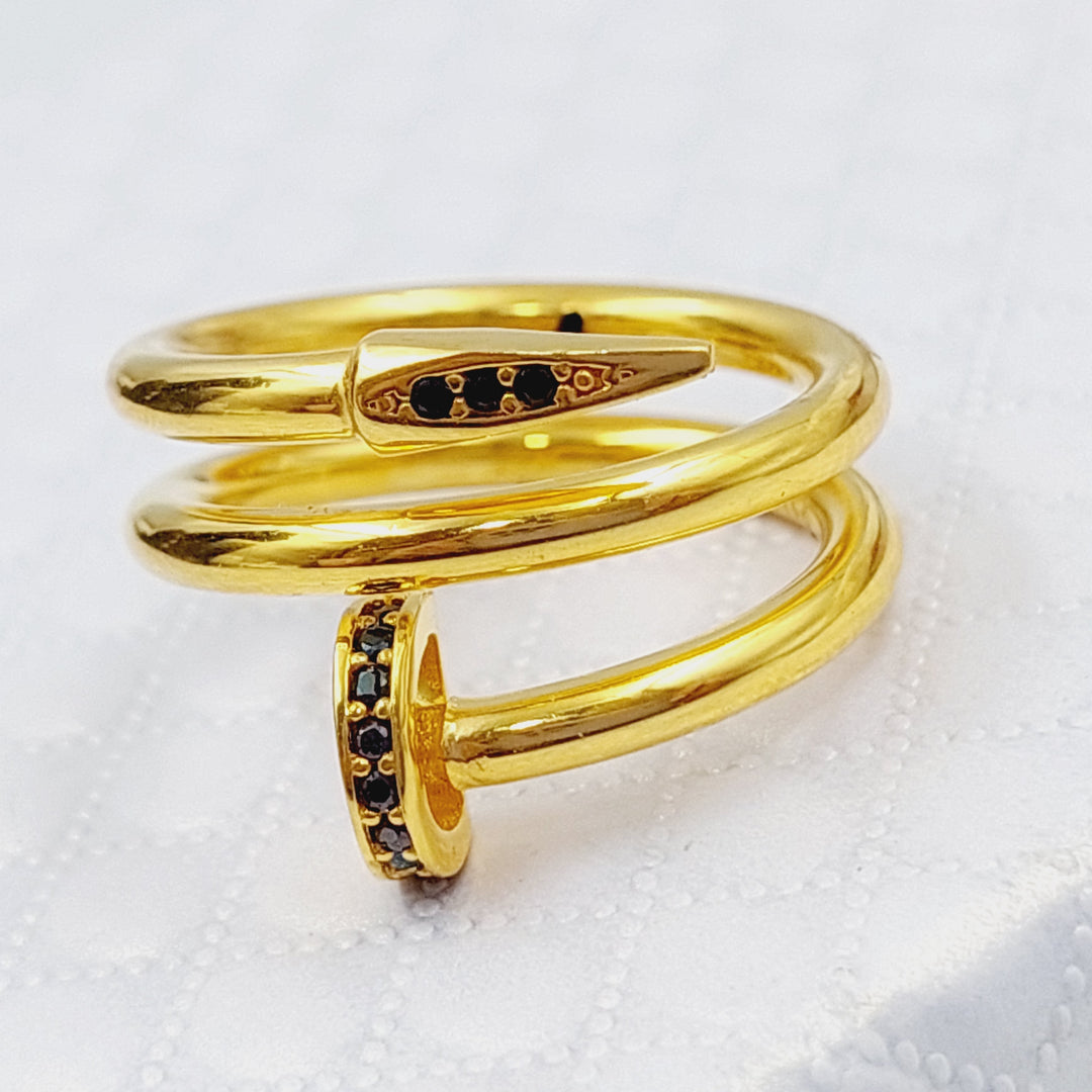 21K Gold Nail Ring by Saeed Jewelry - Image 1