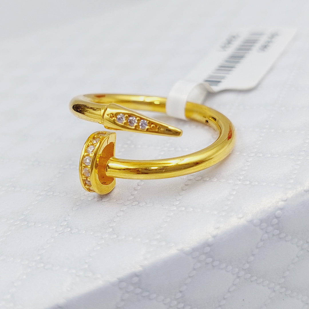 21K Gold Nail Ring by Saeed Jewelry - Image 1