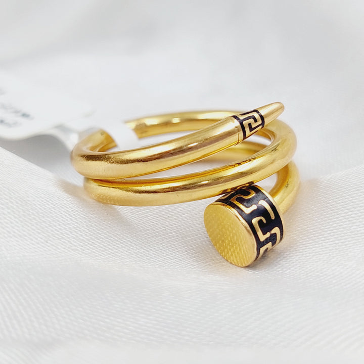 21K Gold Nail Ring by Saeed Jewelry - Image 3