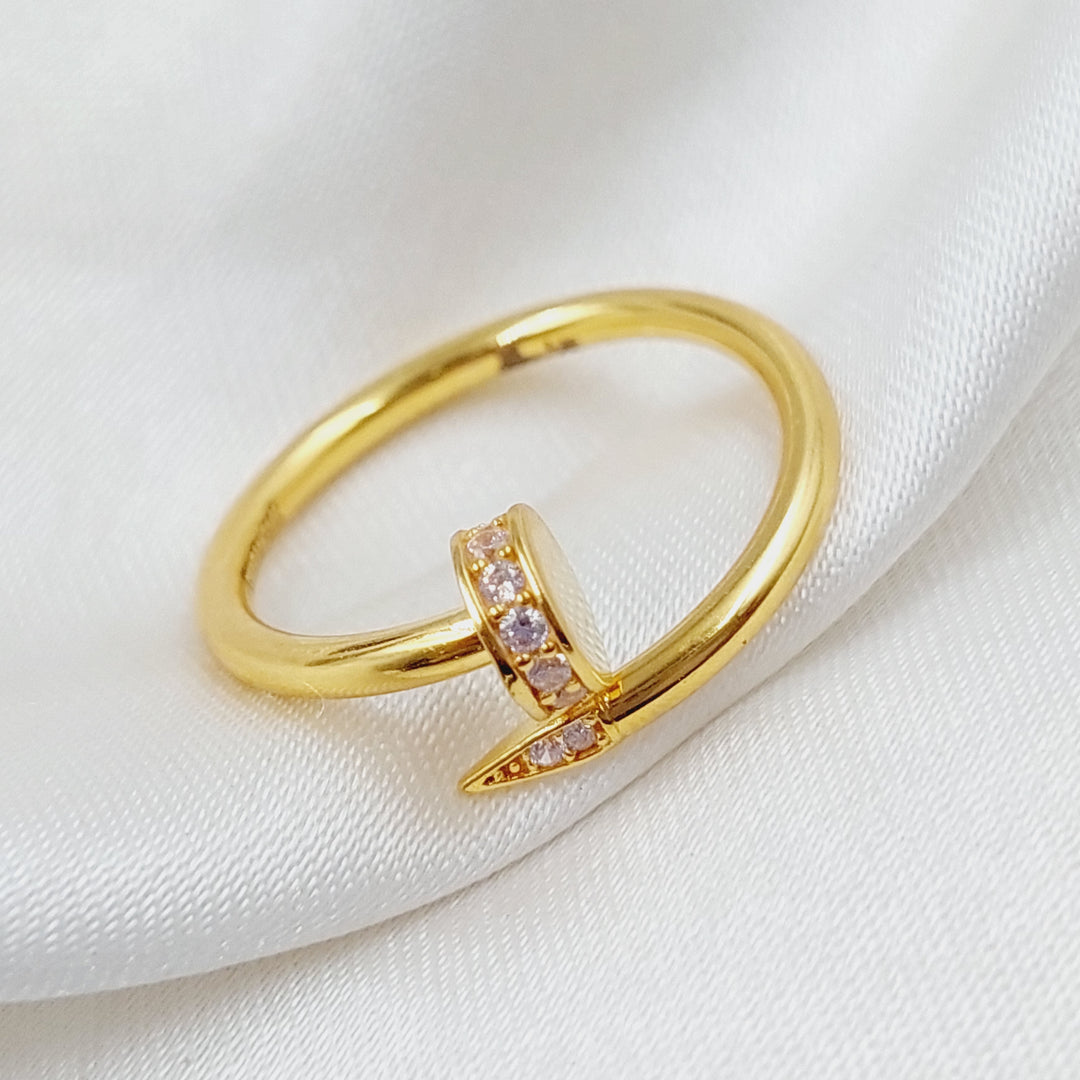 21K Gold Nail Ring by Saeed Jewelry - Image 3