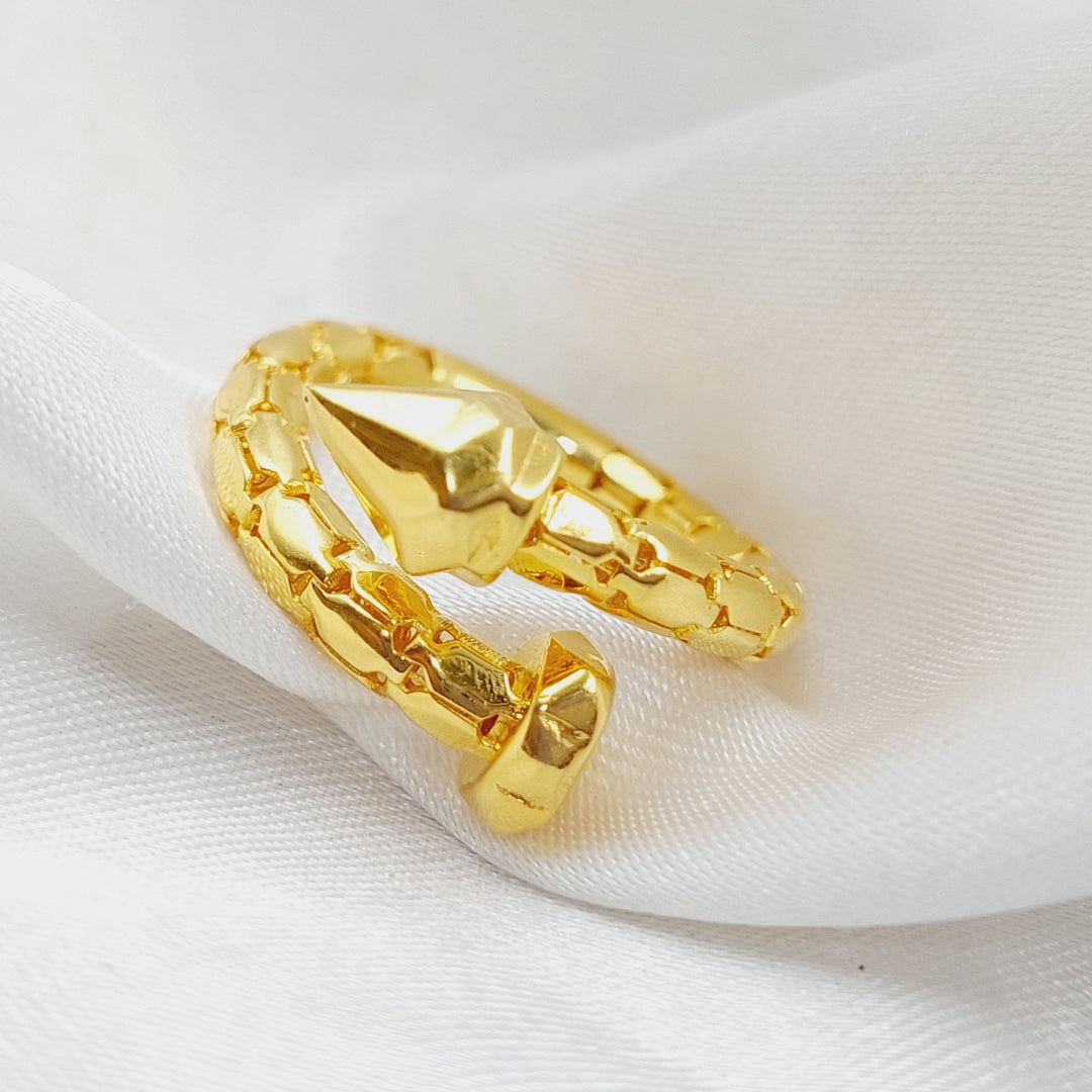 21K Gold Nail Ring by Saeed Jewelry - Image 3