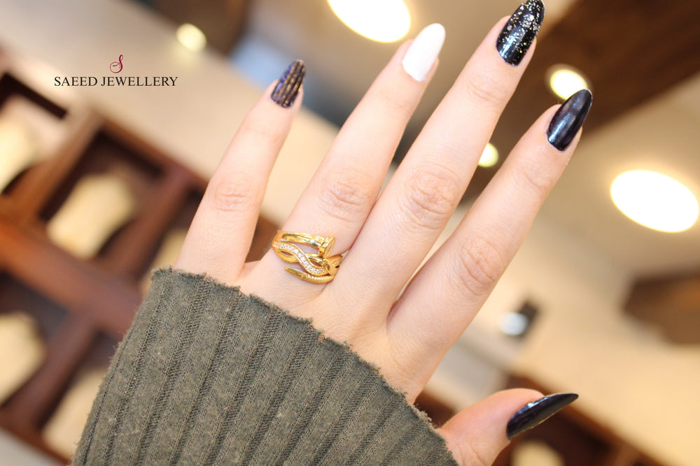 21K Gold Nail Ring by Saeed Jewelry - Image 2