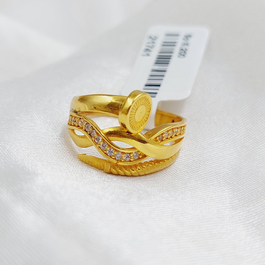 21K Gold Nail Ring by Saeed Jewelry - Image 5