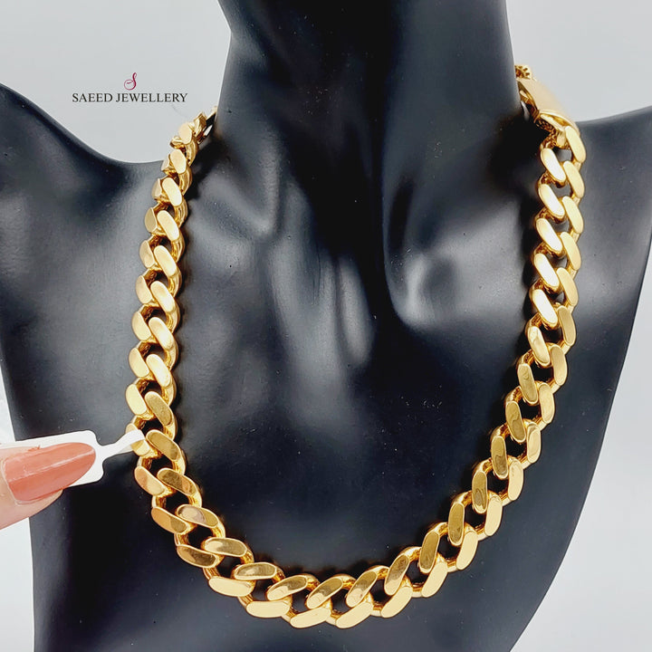 21K Gold Necklace Chain by Saeed Jewelry - Image 2