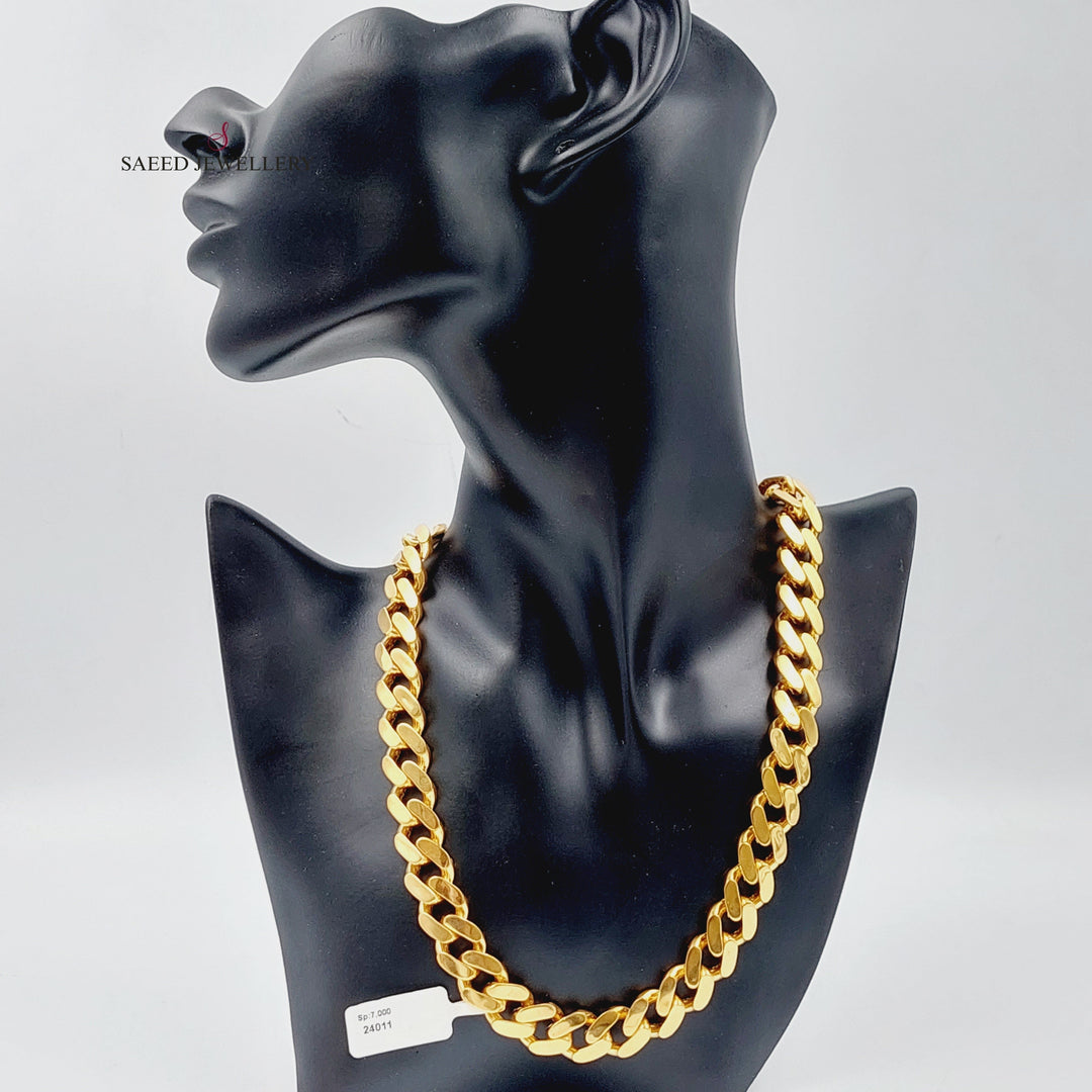 21K Gold Necklace Chain by Saeed Jewelry - Image 3