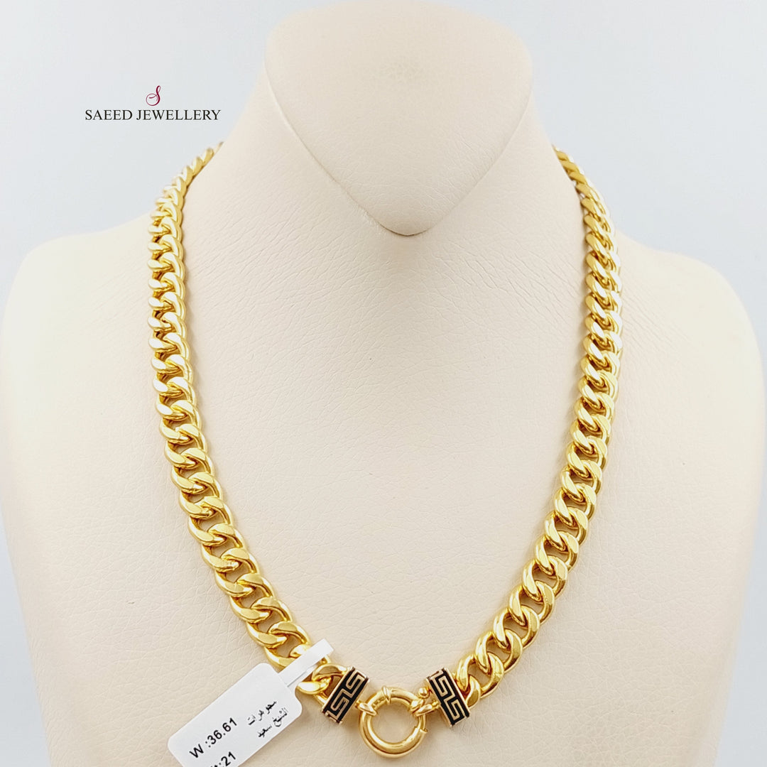 21K Gold Necklace Chain by Saeed Jewelry - Image 4