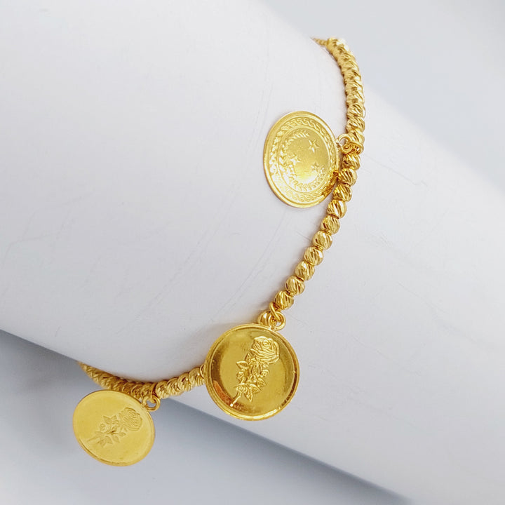 21K Gold Ounce Bracelet by Saeed Jewelry - Image 1