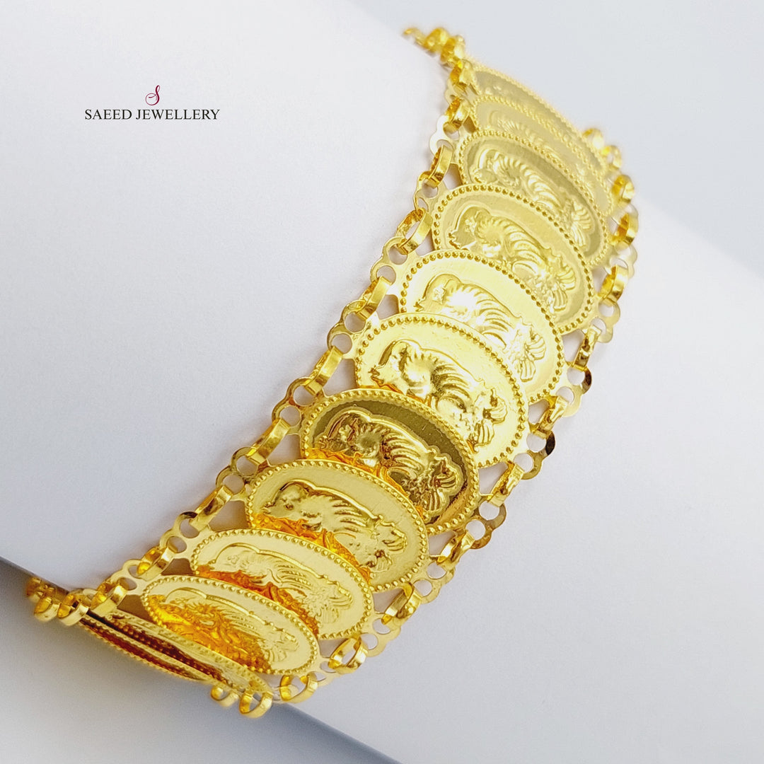 21K Gold Ounce Bracelet by Saeed Jewelry - Image 5