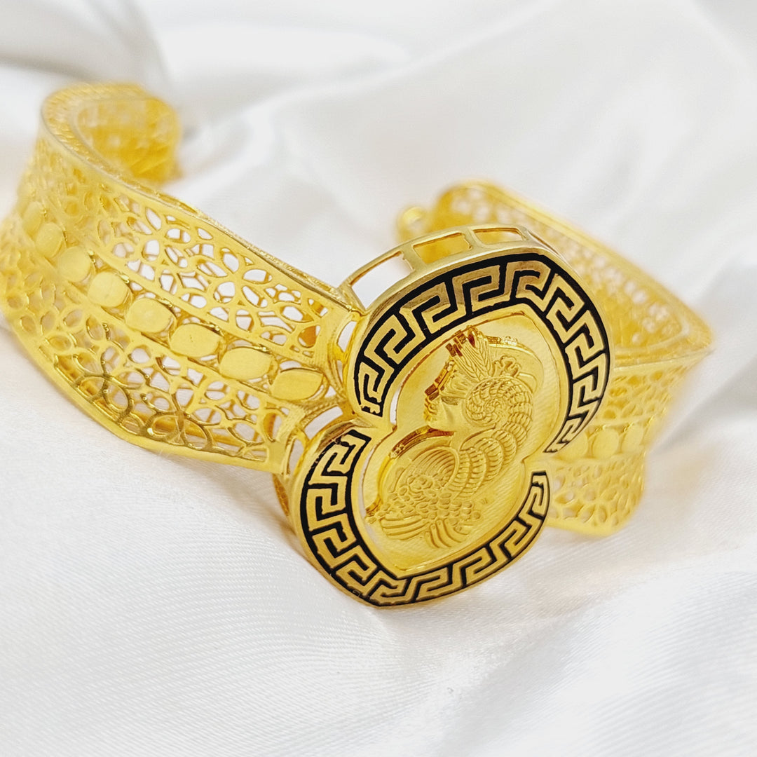 21K Gold Ounce Bracelet by Saeed Jewelry - Image 5