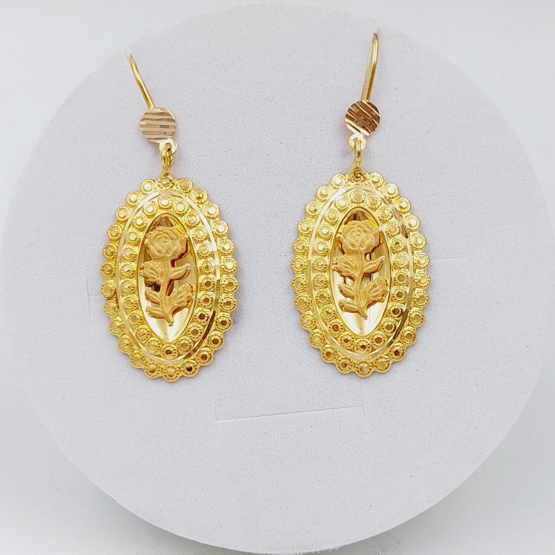 21K Gold Ounce Earrings by Saeed Jewelry - Image 1