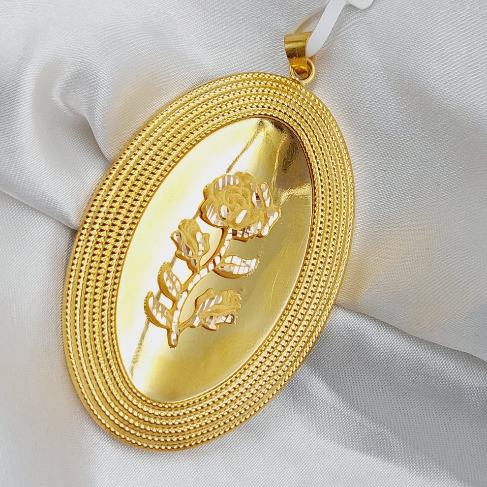 21K Gold Ounce Model Pendant by Saeed Jewelry - Image 4