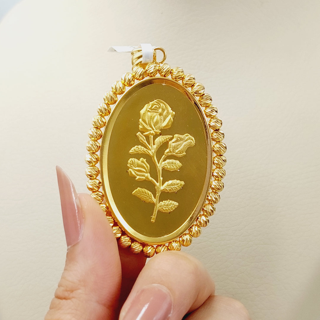 21K Gold Ounce Model Pendant by Saeed Jewelry - Image 1