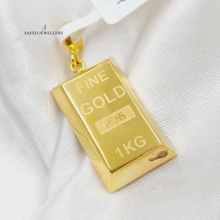 21K Gold Ounce Model Pendant by Saeed Jewelry - Image 3