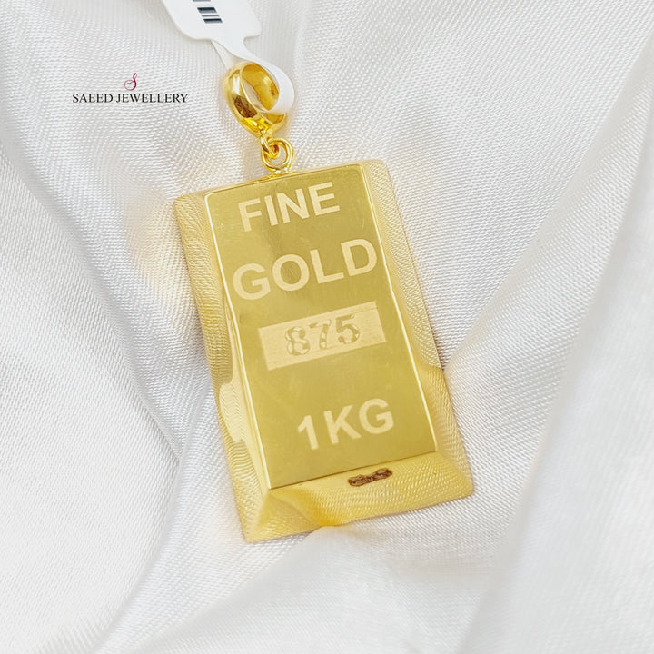 21K Gold Ounce Model Pendant by Saeed Jewelry - Image 1