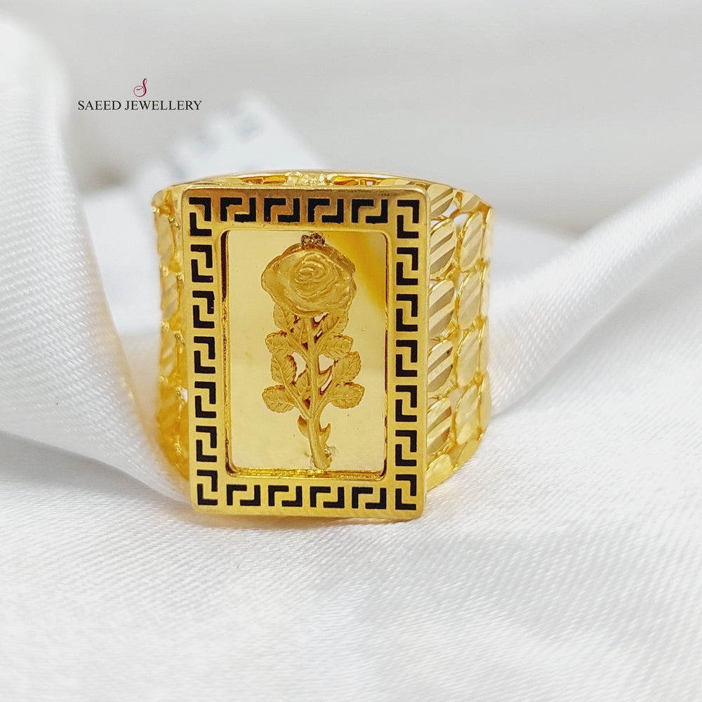 21K Gold Ounce Model Ring by Saeed Jewelry - Image 2