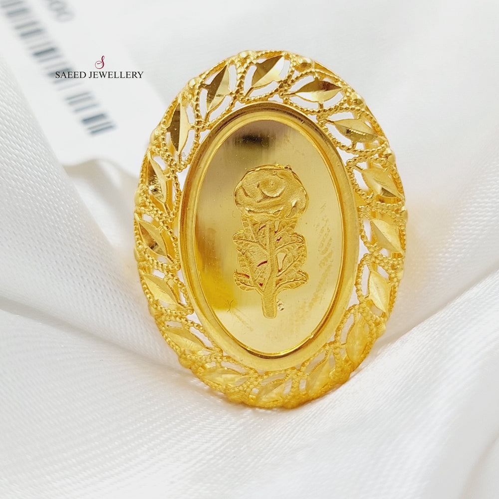 21K Gold Ounce Model Ring by Saeed Jewelry - Image 2