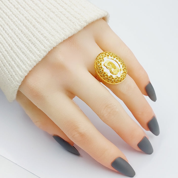 21K Gold Ounce Model Ring by Saeed Jewelry - Image 2