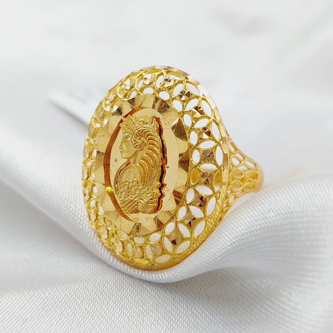 21K Gold Ounce Model Ring by Saeed Jewelry - Image 4